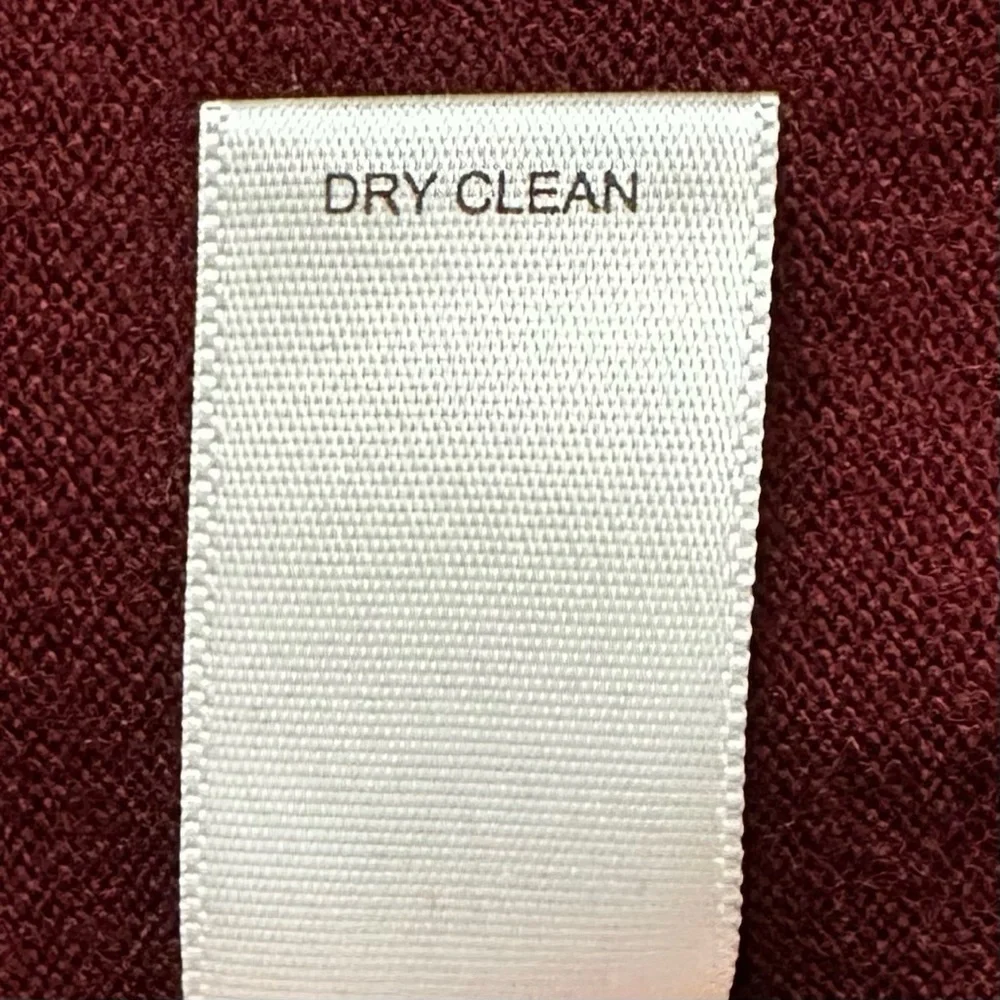 Banana Republic Stretch Merino Blend Maroon Men's Long Sleeves Polos, Size XL